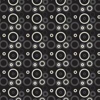 Modern repeating seamless pattern of repeat round shapes. black and white circle dot stylish texture vector