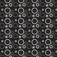 Modern repeating seamless pattern of repeat round shapes. black and white circle dot stylish texture vector