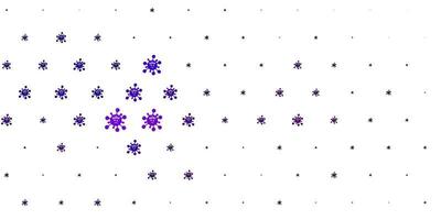 Light Purple vector texture with disease symbols.