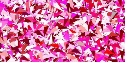 Light pink vector template with triangle shapes.