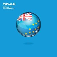 Tuvalu Flag 3D Buttons vector
