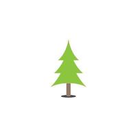 christmas tree vector logo icon illustration