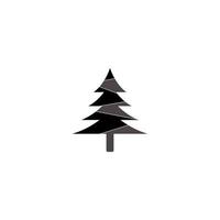 christmas tree vector logo icon illustration