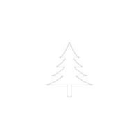 árbol de navidad vector logo icono ilustración