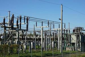 electrical substation or transformer station photo
