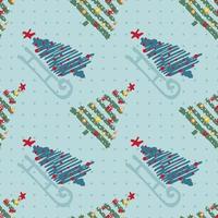 Vintage christmas pattern vector