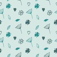 Seamless texture with floral background, wallpaper vector