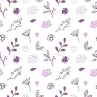 Seamless pattern with floral background, wallpaper vector