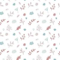 Seamless pattern with floral background, wallpaper vector