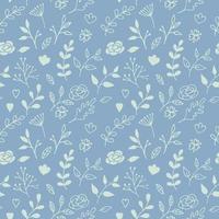 Seamless pattern with floral background, wallpaper vector