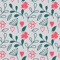 Seamless texture with floral background, wallpaper vector