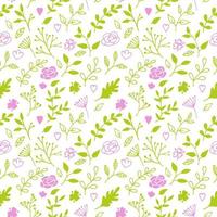 Seamless pattern with floral background, wallpaper vector