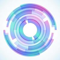 Geometric frame from circles, vector abstract background, wallpaper