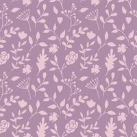 Vector seamless pattern from hand drawn floral elements, plants. Abstract background   with flowers, leaves, branches. Trendy texture from cute doodle botanical elements, wallpaper