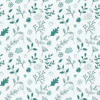 Seamless pattern with floral background, wallpaper vector