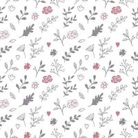 Seamless pattern with floral background, wallpaper vector