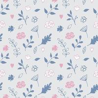 Seamless pattern with floral background, wallpaper vector