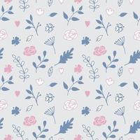 Seamless pattern with floral background, wallpaper vector