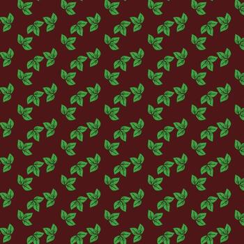 diseño de patrón de vector de hoja