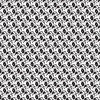 Seamless floral black and white vector and simple pattern design