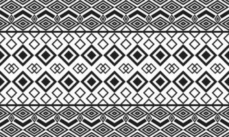 Simple tribal pattern in black and white vector