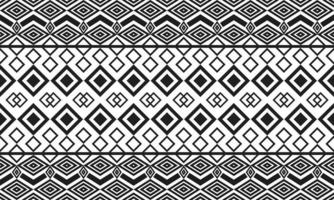 patrón tribal simple en blanco y negro vector