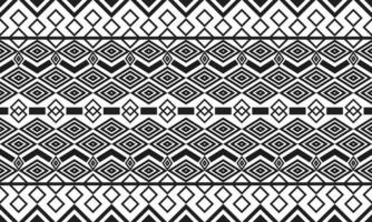 patrón tribal simple en blanco y negro vector