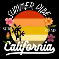 California Summer Vibe vector