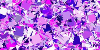 Light Purple vector template with triangle shapes.