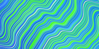 Light Blue, Green vector background with wry lines.