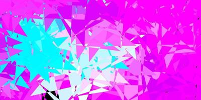Light pink, blue vector pattern with polygonal shapes.