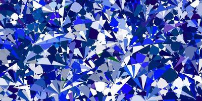 Light Pink, Blue vector texture with random triangles.