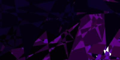 Dark Purple vector pattern with polygonal shapes.