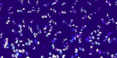 Light pink, blue vector background with random forms.