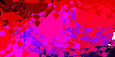 Light Pink, Red vector texture with random triangles.