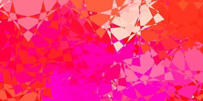 Light Pink vector background with polygonal forms.