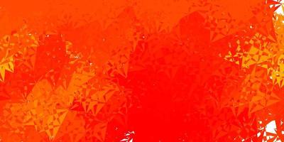 Light orange vector background with triangles.