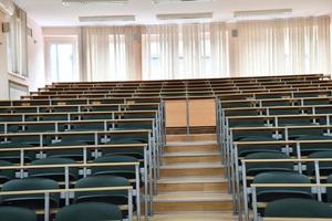 Empty classroom view photo