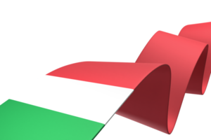 diseño de bandera de italia día de la independencia nacional elemento de banner fondo transparente png
