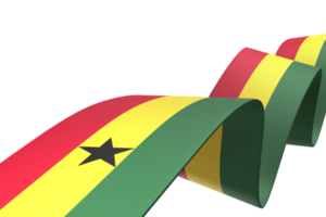 diseño de la bandera de ghana elemento de la bandera del día de la independencia nacional fondo transparente png