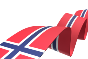 Norway flag design national independence day banner element transparent background png