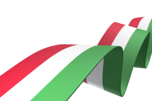 Hungary flag design national independence day banner element transparent background png