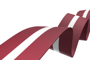 Latvia flag design national independence day banner element transparent background png