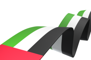 conception de drapeau des émirats arabes unis fête de l'indépendance nationale élément de bannière fond transparent png