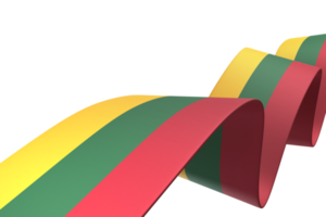 projeto de bandeira da lituânia dia da independência nacional elemento de banner fundo transparente png