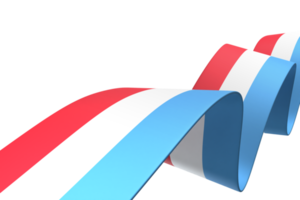 diseño de bandera de luxemburgo día de la independencia nacional elemento de banner fondo transparente png