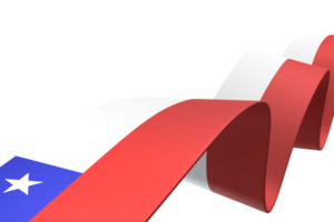 chile flag design nationaler unabhängigkeitstag banner element transparenter hintergrund png