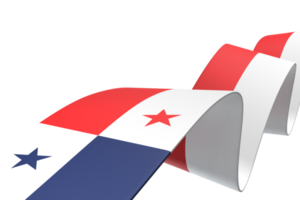 design de bandeira do panamá dia da independência nacional elemento de banner fundo transparente png