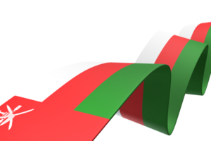 diseño de la bandera de omán elemento de la bandera del día de la independencia nacional fondo transparente png
