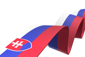 slovaquie drapeau conception fête de l'indépendance nationale élément de bannière fond transparent png